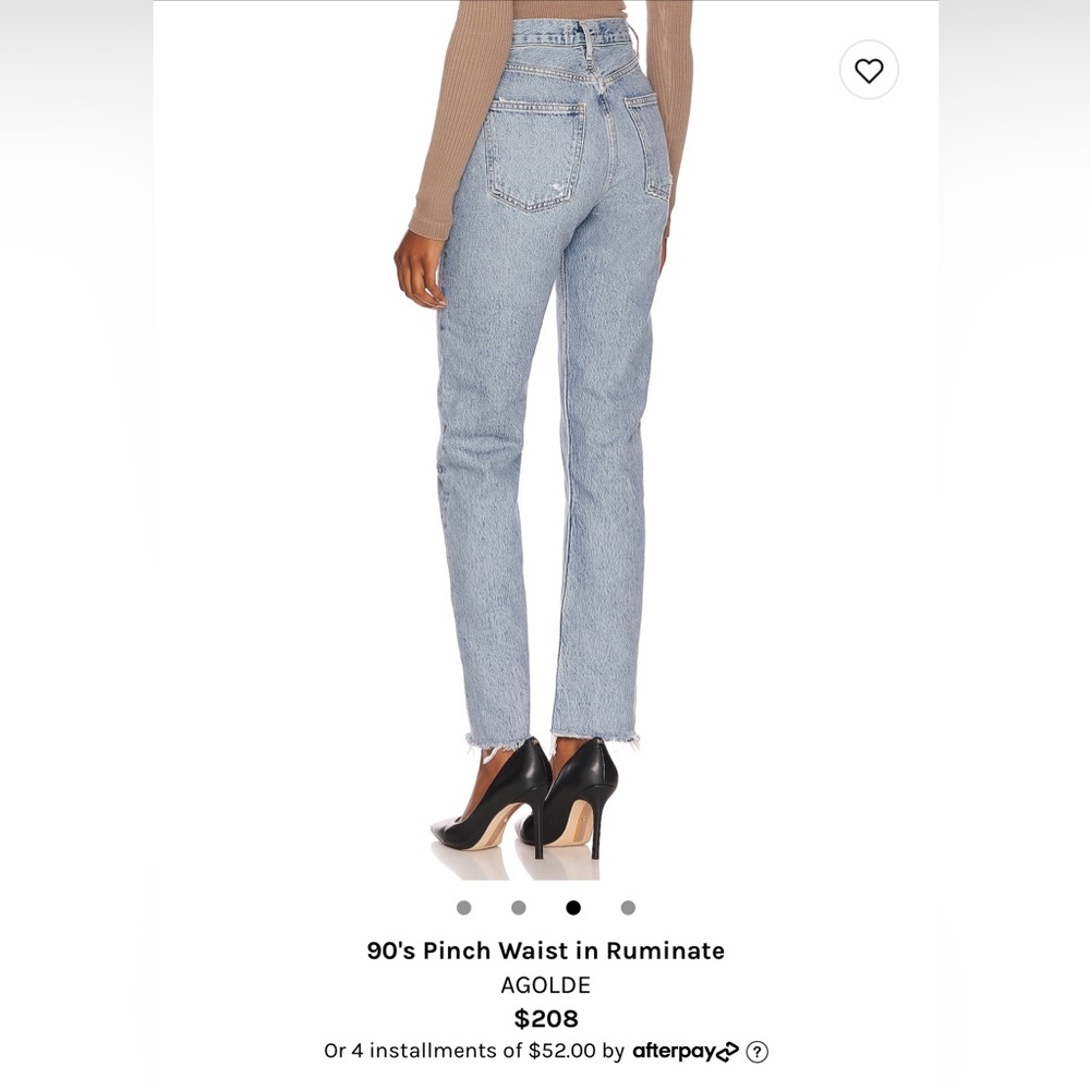 AGOLDE size 28 90’s Jean Retail $208.00